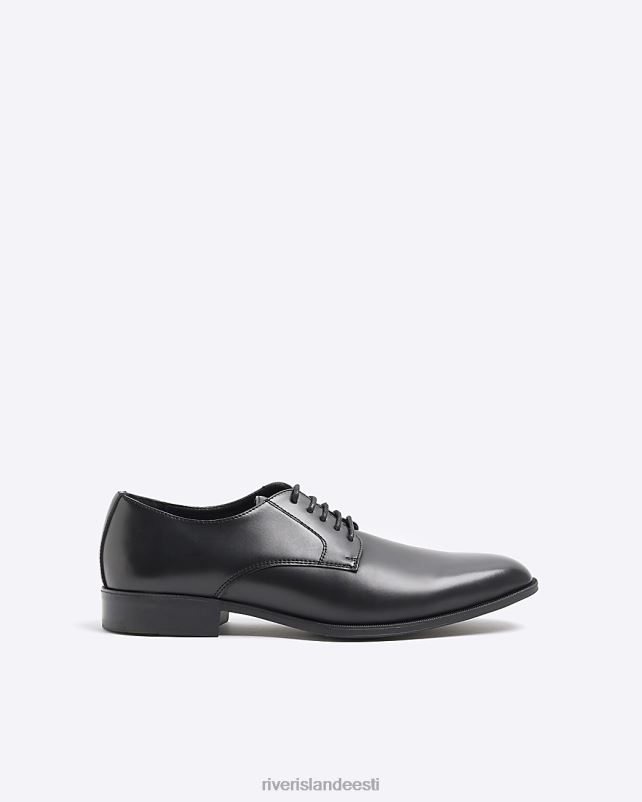 jalatsid must mehed River Island ametlikud derbi kingad 44TLL5822