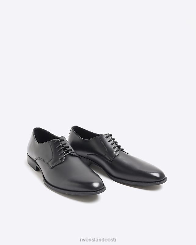 jalatsid must mehed River Island ametlikud derbi kingad 44TLL5822