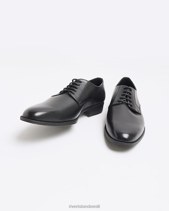 jalatsid must mehed River Island ametlikud derbi kingad 44TLL5822
