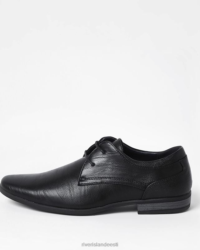 jalatsid must mehed River Island laiad kunstnahast derby kingad 44TLL2977