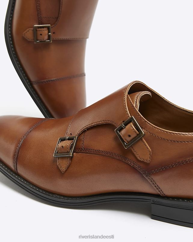 jalatsid pruun mehed River Island nahast mungakingad 44TLL2616