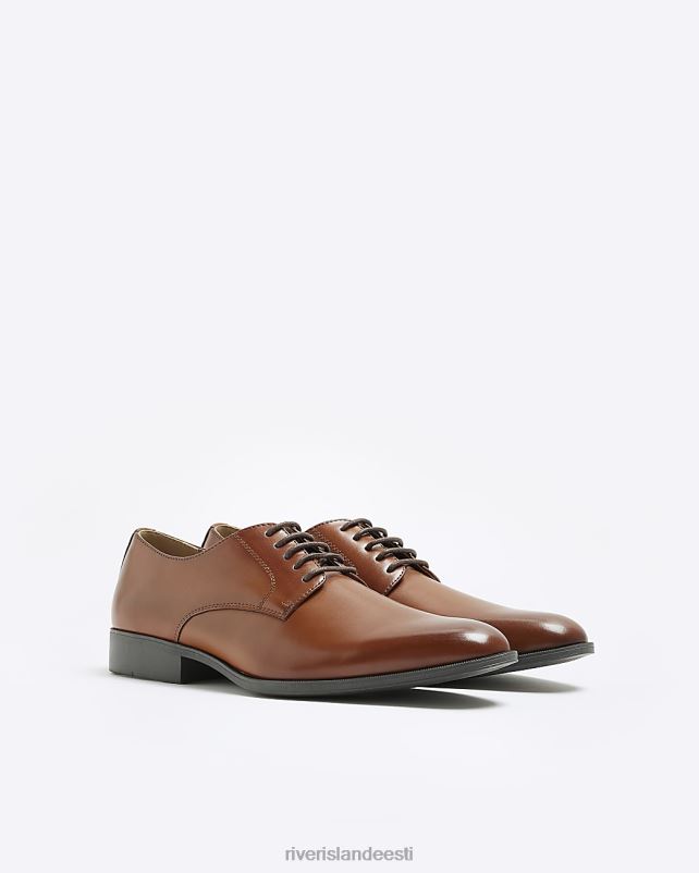 jalatsid pruun mehed River Island terava otsaga ametlikud derbi kingad 44TLL5595
