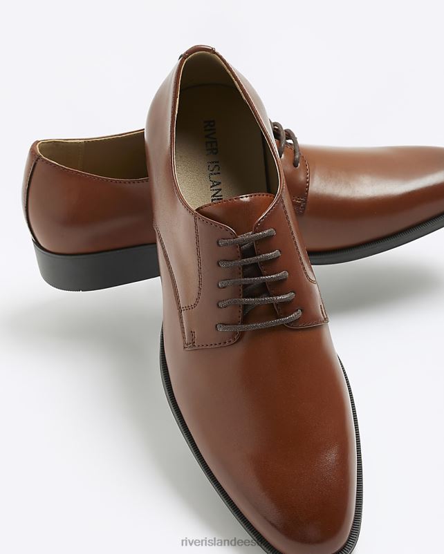 jalatsid pruun mehed River Island terava otsaga ametlikud derbi kingad 44TLL5595