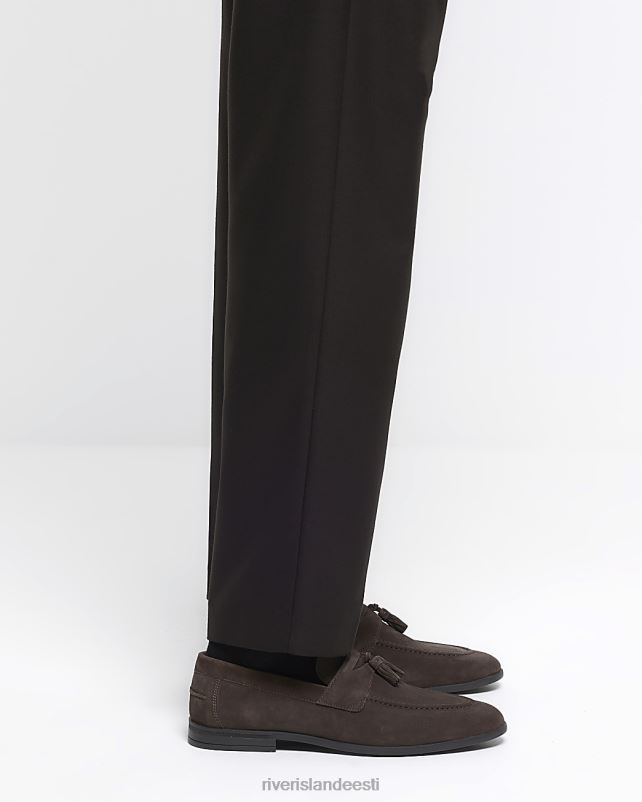 jalatsid pruun mehed River Island seemisnahast tutiga detailid 44TLL2865