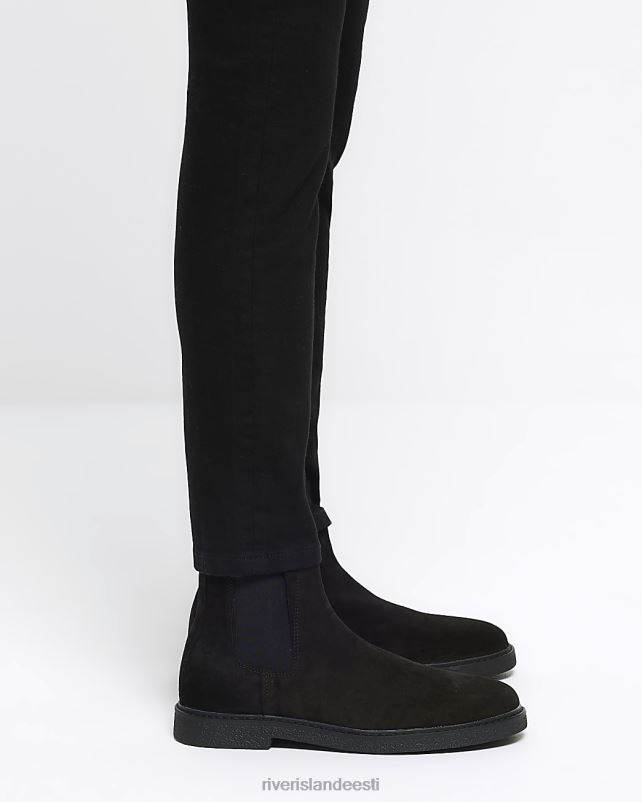 jalatsid must mehed River Island seemisnahast chelsea saapad 44TLL3010