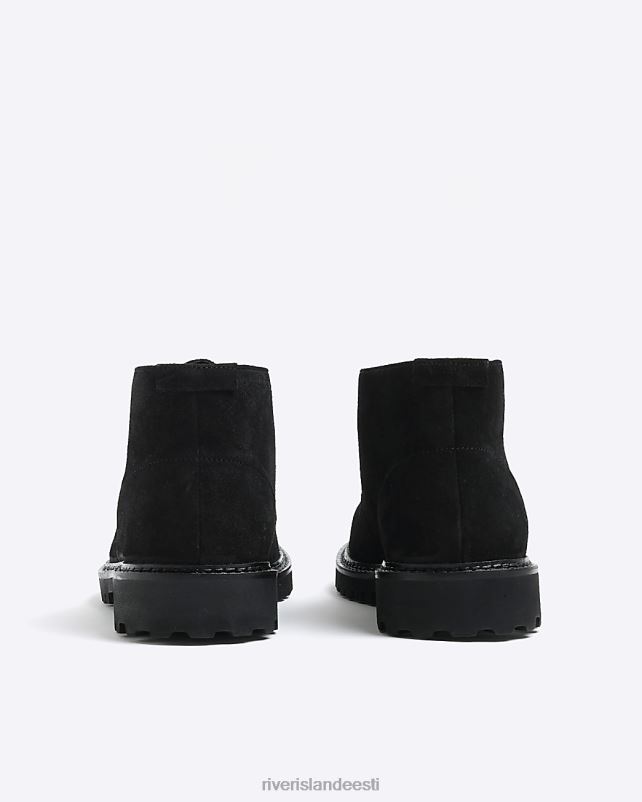 jalatsid must mehed River Island seemisnahast kõrbesaapad 44TLL2341