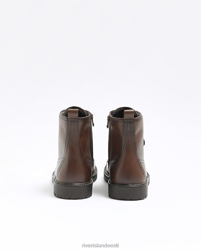 jalatsid pruun mehed River Island nahast võitlussaapad 44TLL2694