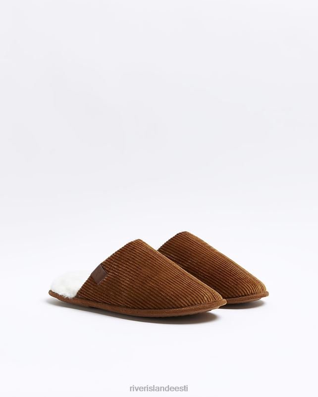 jalatsid pruun mehed River Island velvetist sussid 44TLL2570