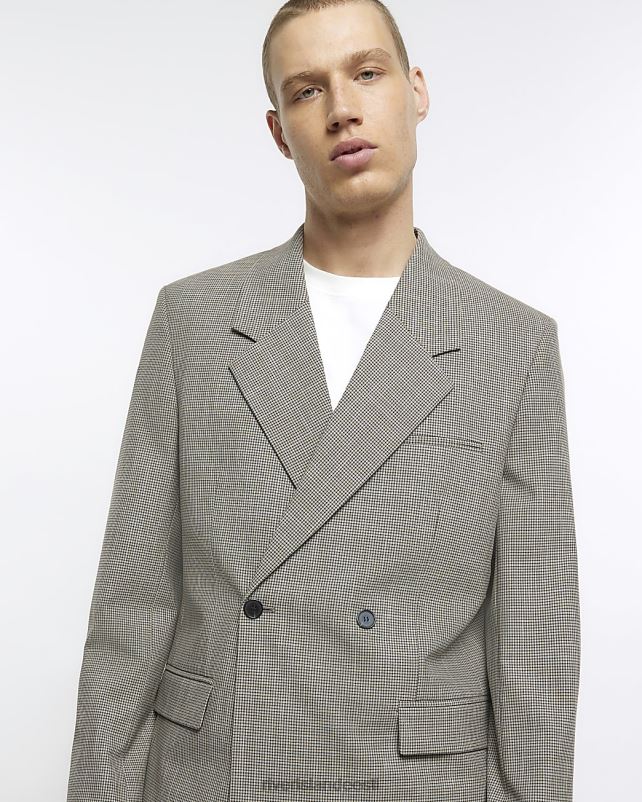 kehakate beež mehed River Island tavalise sobivusega hõlmikbleiser 44TLL5758