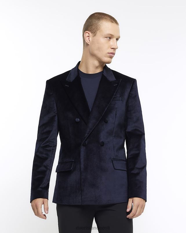 kehakate merevägi mehed River Island tavalise sobivusega sametbleiser 44TLL5493