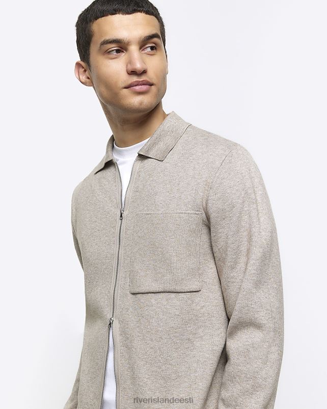 kehakate kivi mehed River Island slim fit kootud lukuga kardigan 44TLL2444