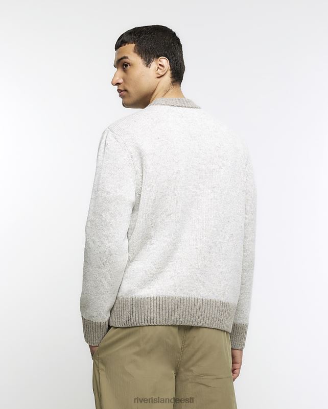 kehakate kivi mehed River Island tavalise sobivusega kontrastiga trimmiga hüppaja 44TLL5489