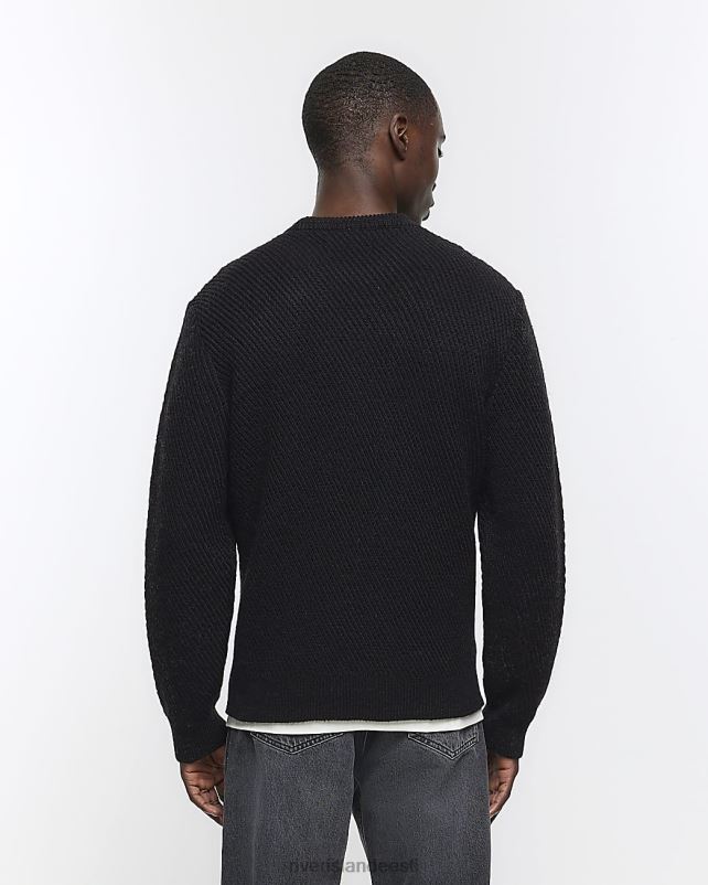 kehakate must mehed River Island tavalise sobivusega diagonaalpistega hüppaja 44TLL2621