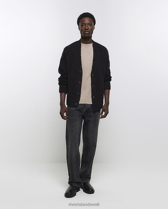 kehakate pruun mehed River Island boxy fit boucle kardigan 44TLL5521