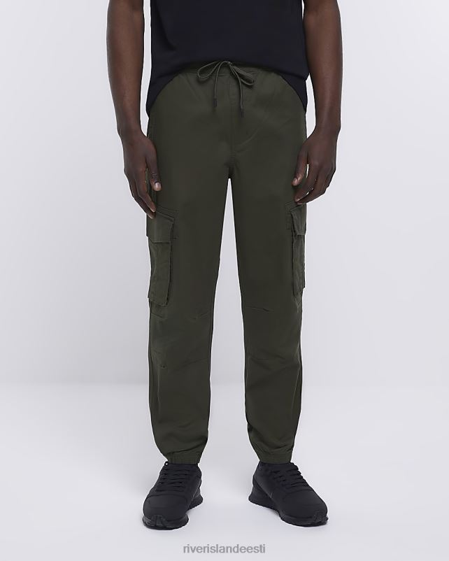 kehakate khaki mehed River Island slim fit cargo joggers 44TLL2345