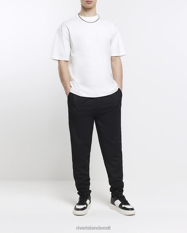 kehakate must mehed River Island slim fit jersey jooksjad 44TLL2505