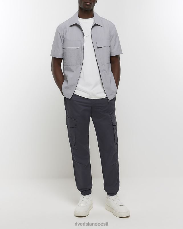 kehakate tumehall mehed River Island slim fit cargo joggers 44TLL2346