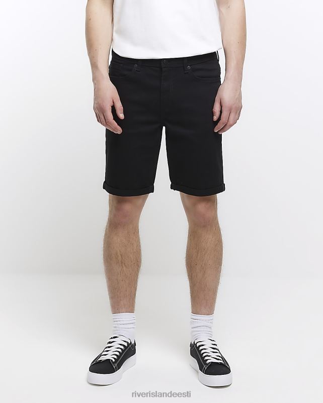 kehakate must mehed River Island kitsad teksapüksid 44TLL5665