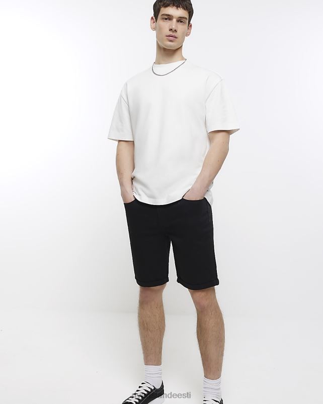 kehakate must mehed River Island kitsad teksapüksid 44TLL5665