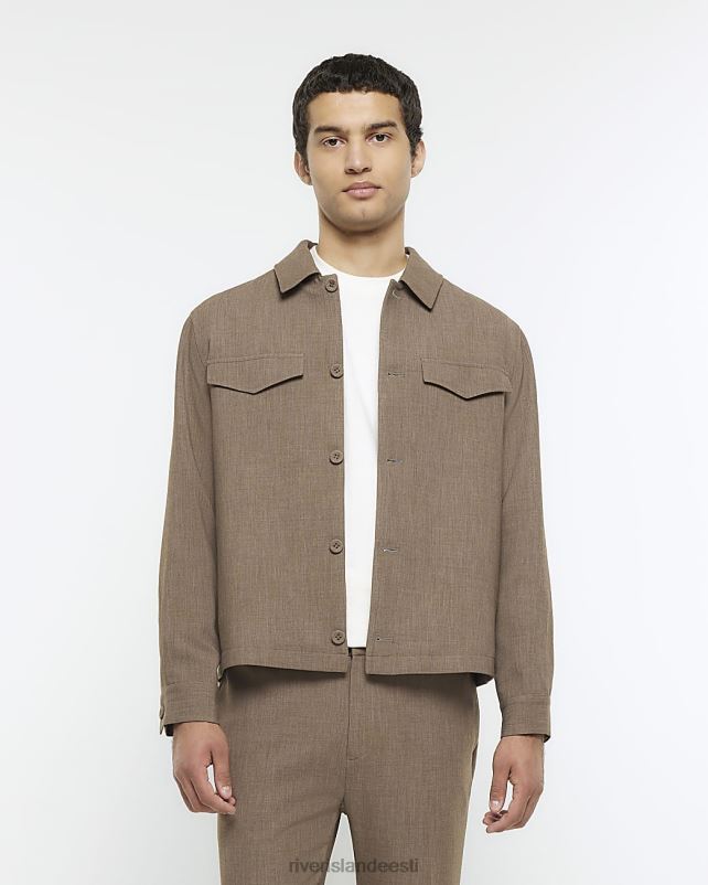 kehakate beež mehed River Island tavalise sobivusega kerge jope 44TLL5607