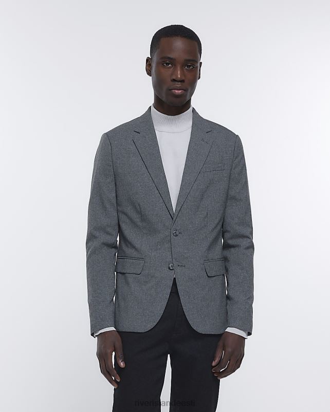 kehakate hall mehed River Island skinny fit ülikonna jope 44TLL5922