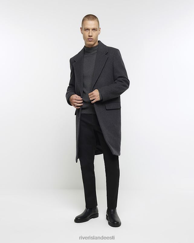 kehakate hall mehed River Island tavalise sobivusega villasegune õngejada mantel 44TLL2354