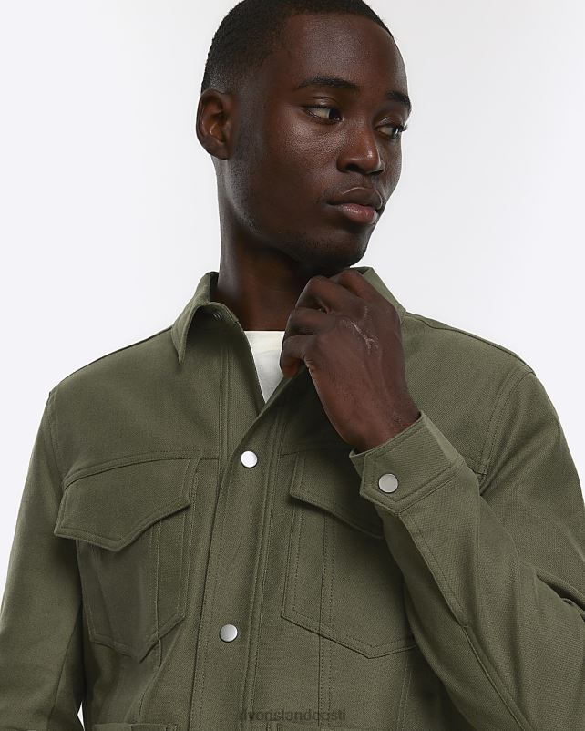 kehakate khaki mehed River Island tavalise sobivusega linasegu lääne jope 44TLL2473