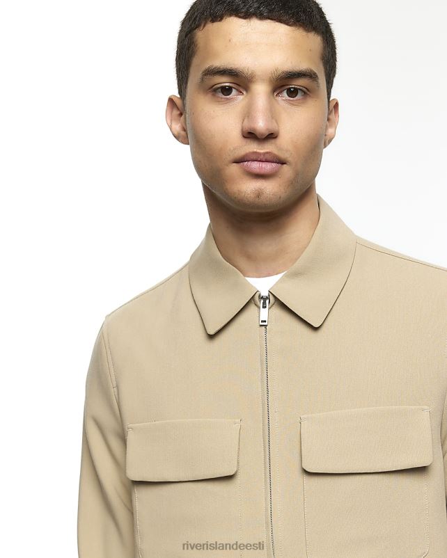 kehakate kivi mehed River Island Tavalise istuvusega tõmblukuga nutikas jakk 44TLL5428