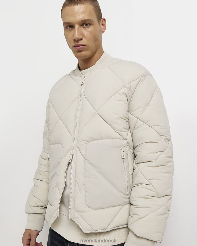 kehakate kivi mehed River Island tavalise sobivusega tepitud bomber jope 44TLL5399