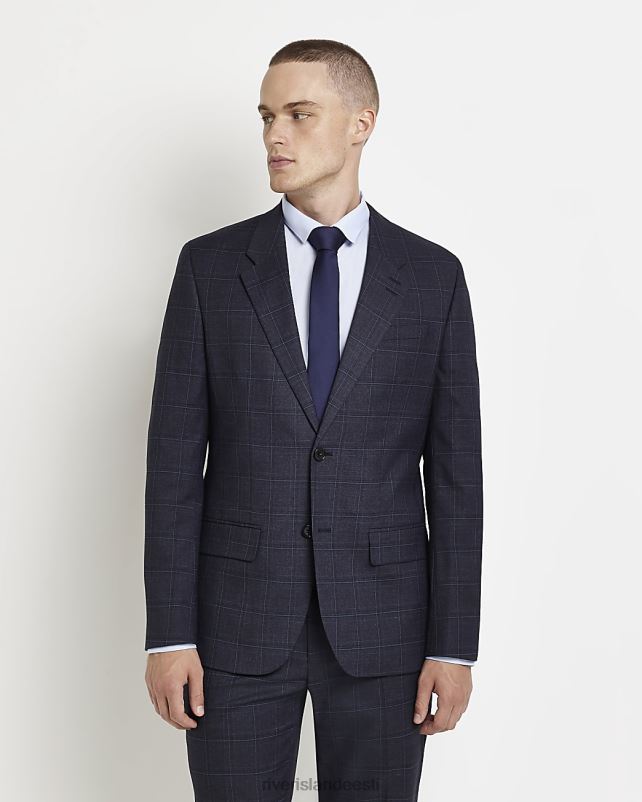 kehakate merevägi mehed River Island slim fit tšekiülikonna jope 44TLL3027