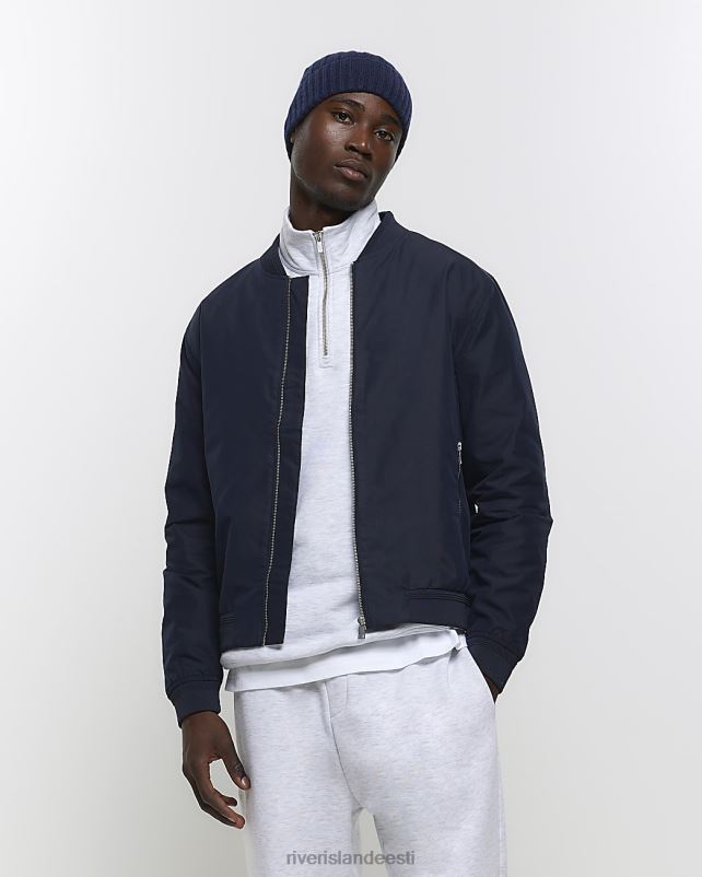 kehakate merevägi mehed River Island tavaline tõmblukuga bomber jope 44TLL2825