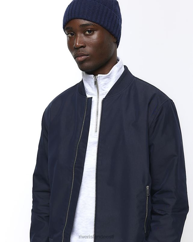 kehakate merevägi mehed River Island tavaline tõmblukuga bomber jope 44TLL2825