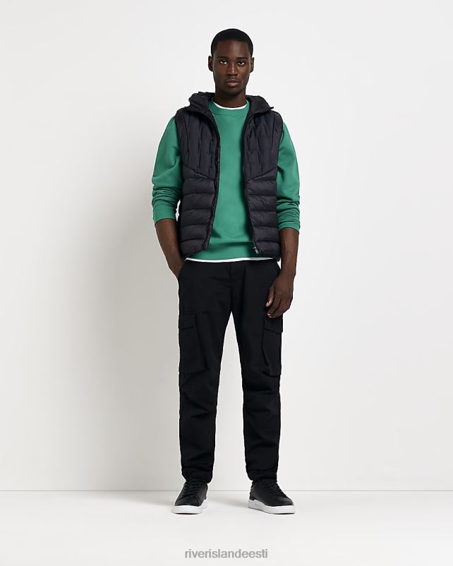 kehakate must mehed River Island segapistes kuumtihendatud ümbris 44TLL5793