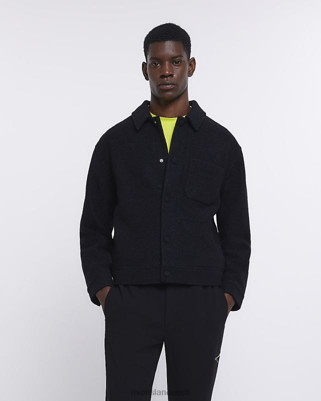 kehakate must mehed River Island tavaline boucle jope 44TLL3083