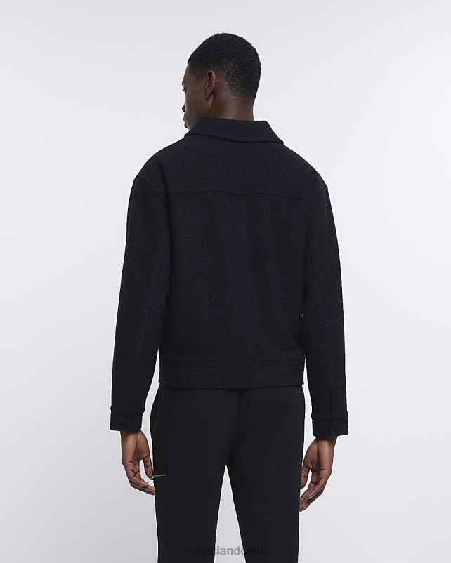 kehakate must mehed River Island tavaline boucle jope 44TLL3083