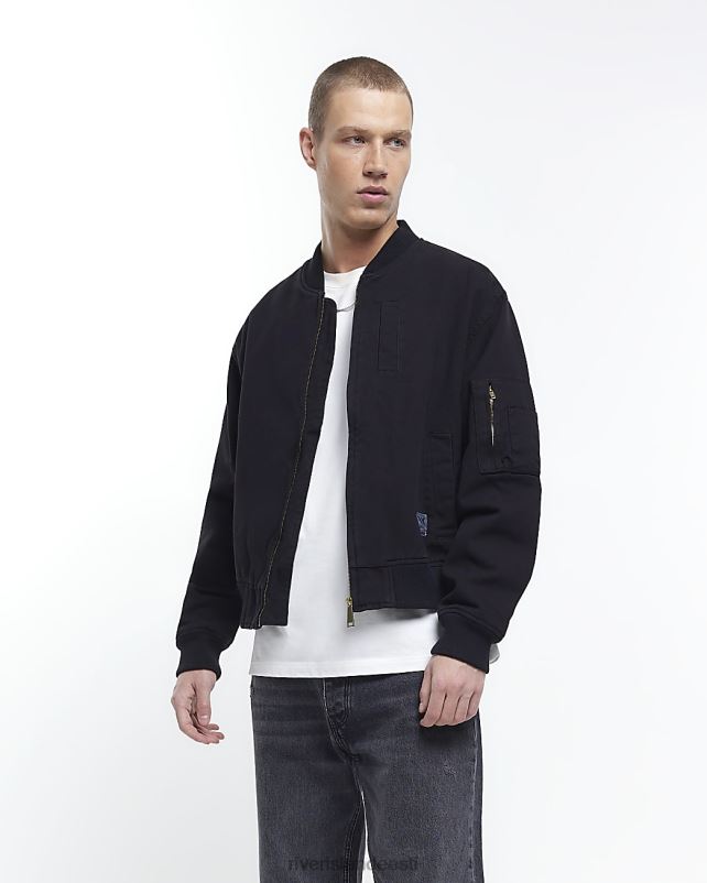 kehakate must mehed River Island tavaline lõuendist ma1 bomber jope 44TLL3069