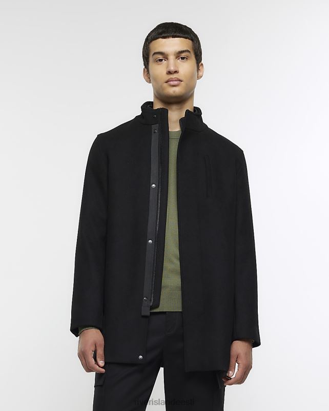 kehakate must mehed River Island tavalise sobivusega villasegu mantel 44TLL2393