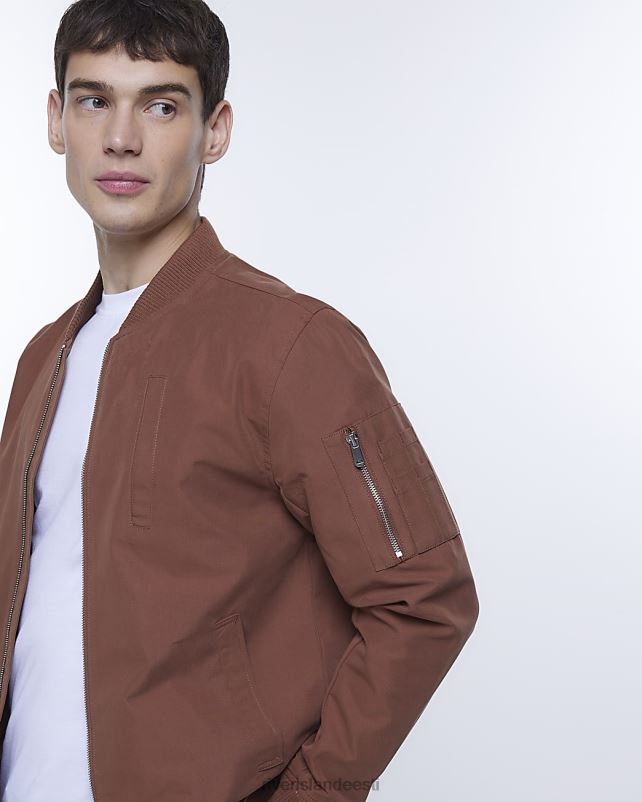 kehakate rooste mehed River Island tavaline istuv bomber jope 44TLL3122