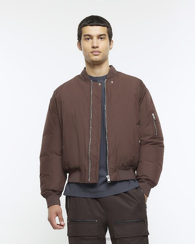 kehakate rooste mehed River Island tavaline polsterdatud bomber jope 44TLL5630