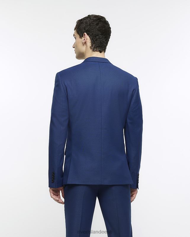 kehakate sinine mehed River Island skinny fit ülikonna jope 44TLL5789