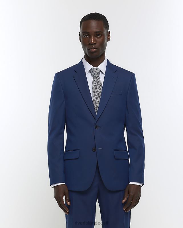 kehakate sinine mehed River Island slim fit toimse ülikonna jope 44TLL2989