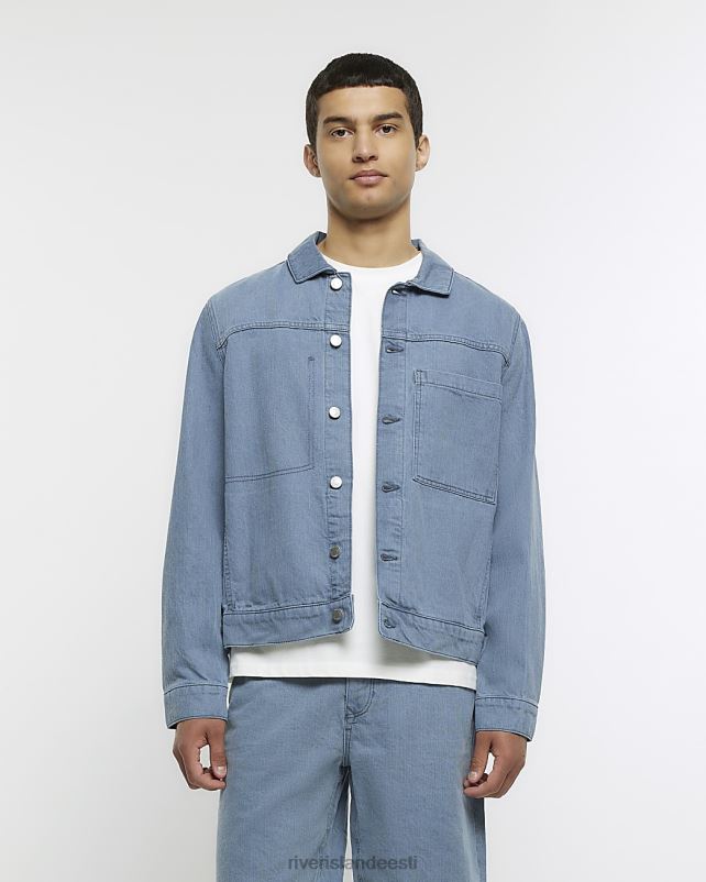 kehakate sinine mehed River Island tavalise sobivusega teksajakk 44TLL2903