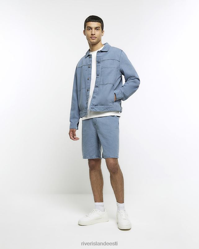 kehakate sinine mehed River Island tavalise sobivusega teksajakk 44TLL2903