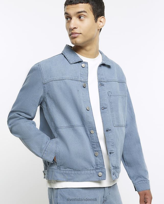 kehakate sinine mehed River Island tavalise sobivusega teksajakk 44TLL2903