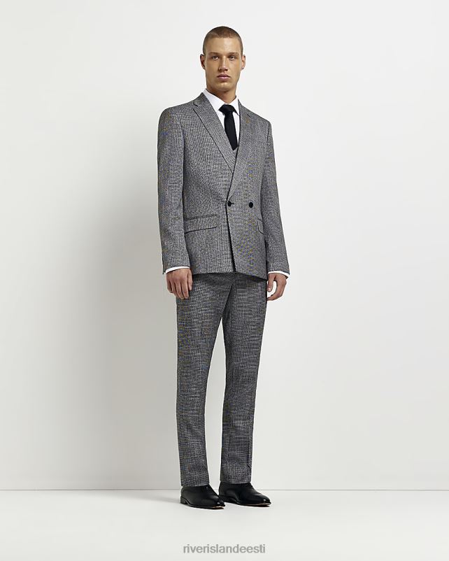 kehakate hall mehed River Island skinny fit hagijahammas ülikonnapüksid 44TLL3019