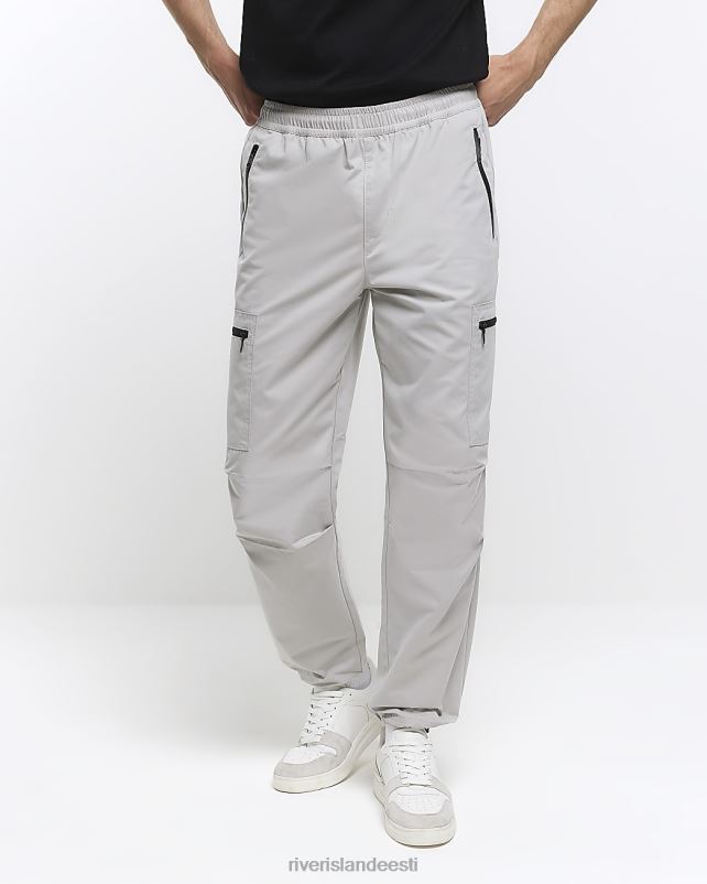 kehakate helehall mehed River Island tavalised tõmblukuga püksid 44TLL2952