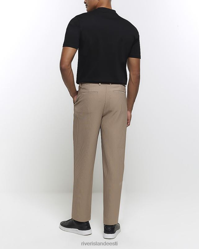 kehakate kivi mehed River Island kitsenevad plisse püksid 44TLL2377