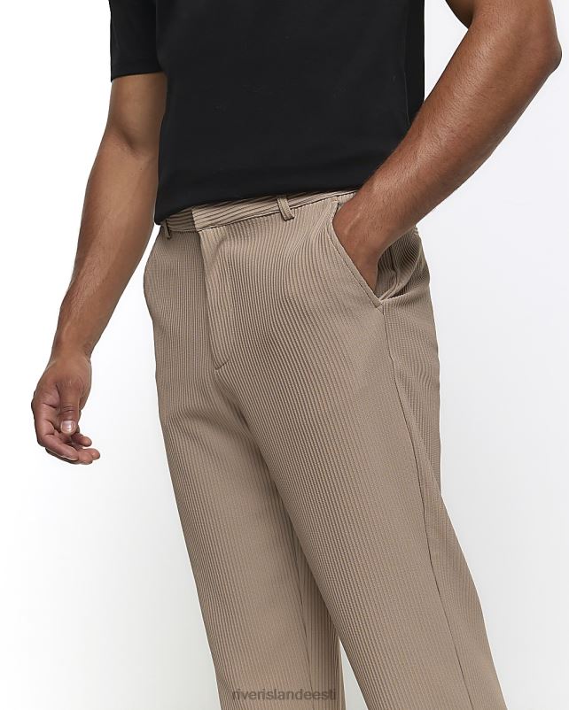kehakate kivi mehed River Island kitsenevad plisse püksid 44TLL2377