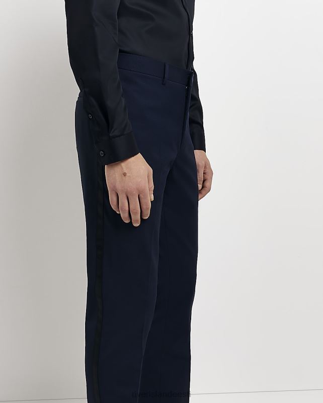 kehakate merevägi mehed River Island slim fit smokingi ülikonna püksid 44TLL5492