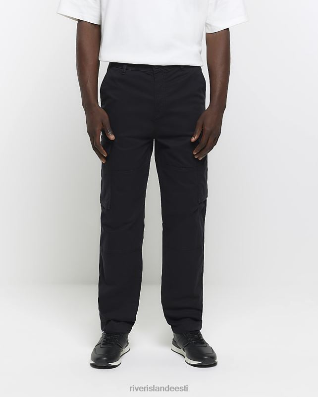 kehakate must mehed River Island tavalised utiliidi püksid 44TLL2399